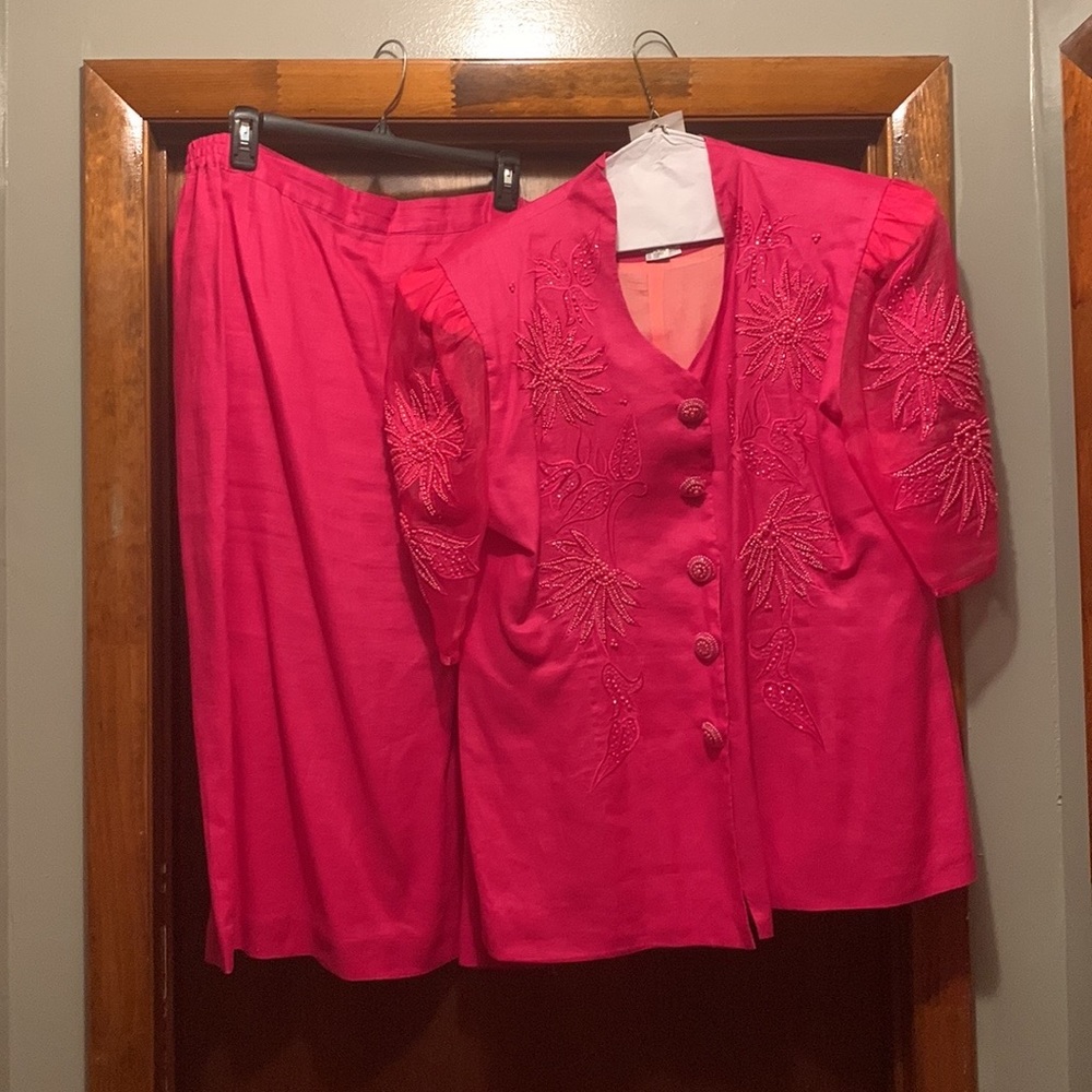Red Two Piece Suit